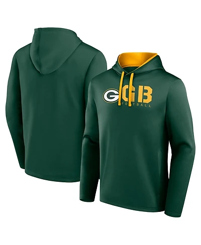 Logo Athletic Men's Green Bay Packers Head Start Pullover Hoodie