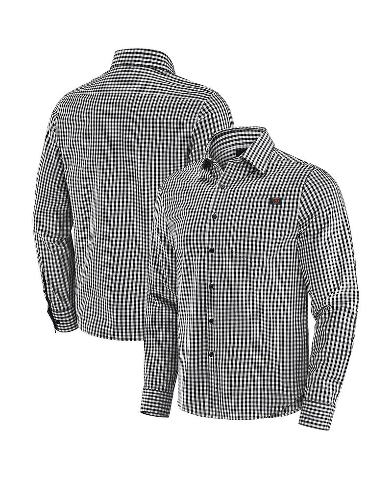 J. Palmer Men's Black Chicago Bears Dual Threat Long Sleeve Button-Up Shirt