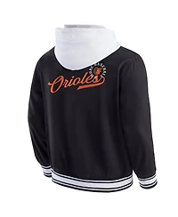 Fanatics Men's Black Baltimore Orioles Full-Snap Hooded Jacket