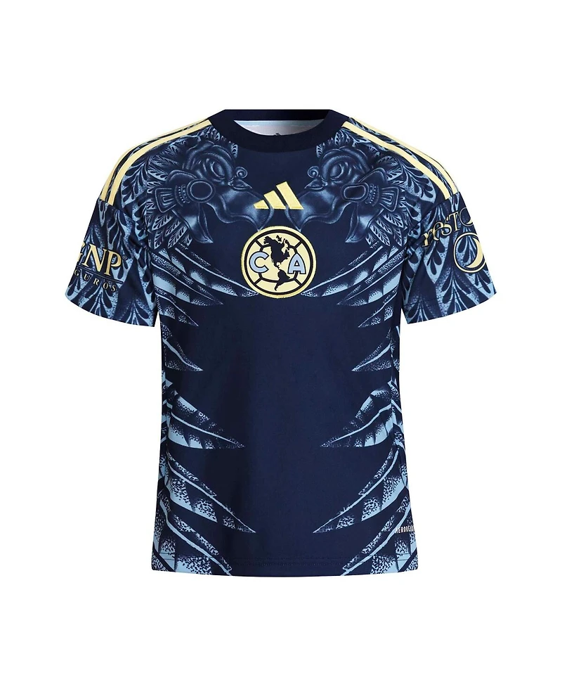 Adidas Big Boys and Girls Navy Club America 2025/26 Away Replica Jersey