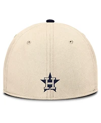 Nike Men's Natural/Navy Houston Astros Statement Rise Performance Flex Hat