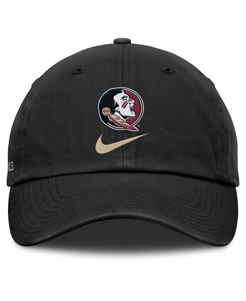 Nike Men's Black Florida State Seminoles Primetime Club Adjustable Hat