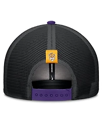 Nike Men's Purple/Black Lsu Tigers Legacy Arch Rise Performance Trucker Adjustable Hat