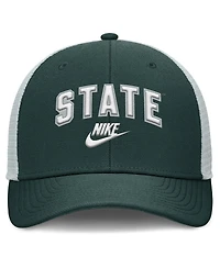 Nike Men's Green/Gray Michigan State Spartans Legacy Arch Rise Performance Trucker Adjustable Hat