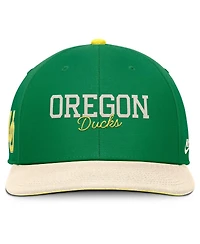 Nike Men's Green/Cream Oregon Ducks Pro Legacy Script Snapback Hat