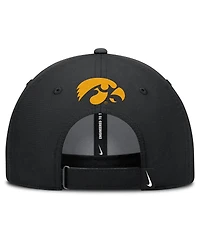 Nike Men's Black Iowa Hawkeyes Club Prep Performance Adjustable Hat