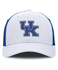 Nike Men's White/Royal Kentucky Wildcats 2025 Sideline Rise Local Performance Flex Hat