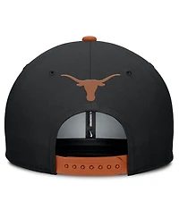 Nike Men's Black/Texas Orange Texas Longhorns 2025 Sideline Campus Pro Local Snapback Hat