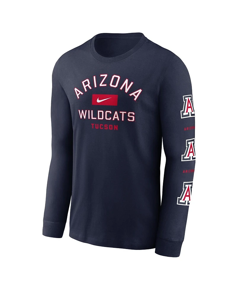 Nike Men's Navy Arizona Wildcats Classic Location Long Sleeve T-Shirt