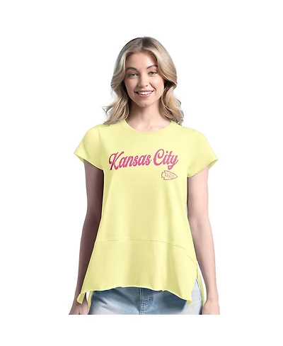 Margaritaville Women's Yellow Kansas City Chiefs Gametime Is Paradise T-Shirt