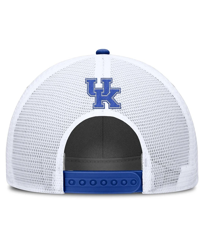 Nike Men's Royal/White Kentucky Wildcats 2025 On-Field Rise Patch Trucker Adjustable Hat