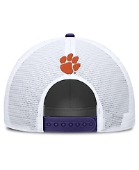 Nike Men's Purple/White Clemson Tigers 2025 On-Field Rise Patch Trucker Adjustable Hat