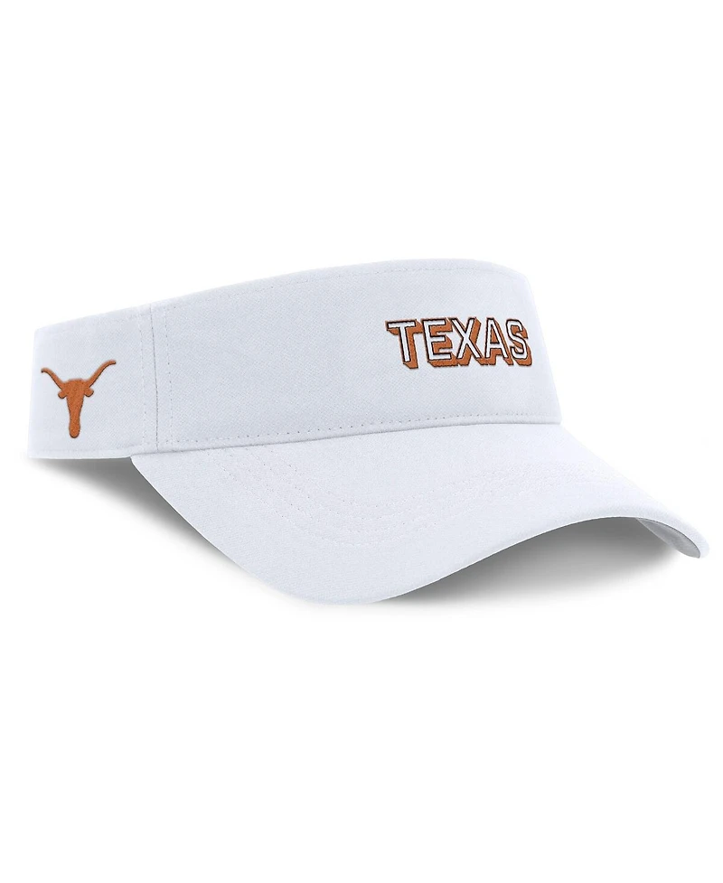 Nike Men's White Texas Longhorns 2025 On-Field Gameday Performance Ace Adjustable Visor Hat