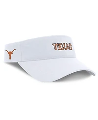 Nike Men's White Texas Longhorns 2025 On-Field Gameday Performance Ace Adjustable Visor Hat