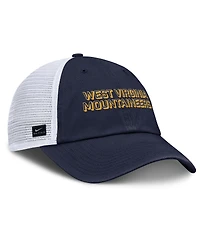 Nike Men's Navy West Virginia Mountaineers 2025 Gameday On-Field Club Adjustable Trucker Hat