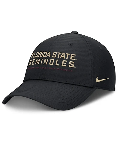 Nike Men's Black Florida State Seminoles 2025 On-Field Gameday Club Adjustable Hat