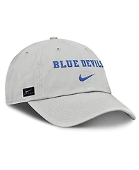Nike Men's Gray Duke Blue Devils 2025 On-Field Gameday Club Adjustable Hat