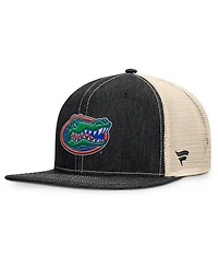 Fanatics Men's Black/Natural Florida Gators Legend Trucker Snapback Hat