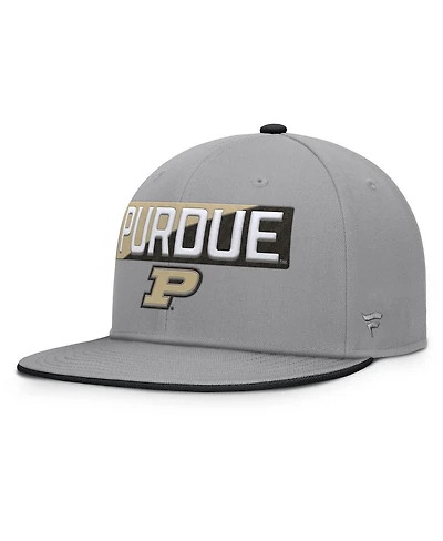 Fanatics Men's Gray Purdue Boilermakers Duo Snapback Hat