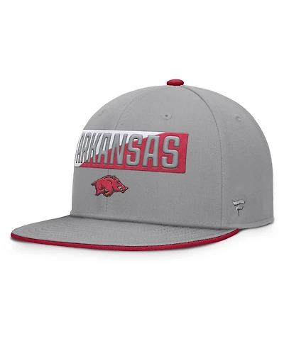 Fanatics Men's Gray Arkansas Razorbacks Duo Snapback Hat