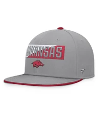 Fanatics Men's Gray Arkansas Razorbacks Duo Snapback Hat