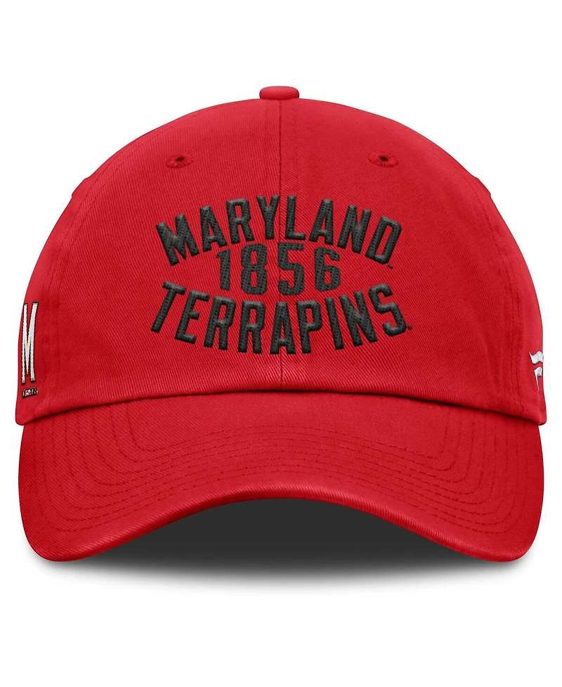 Fanatics Men's Red Maryland Terrapins Archer Adjustable Hat