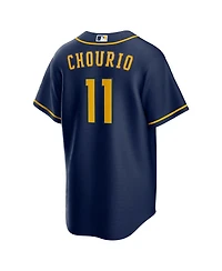 Nike Men's Jackson Chourio Navy Milwaukee Brewers Alternate 2 Replica Jersey