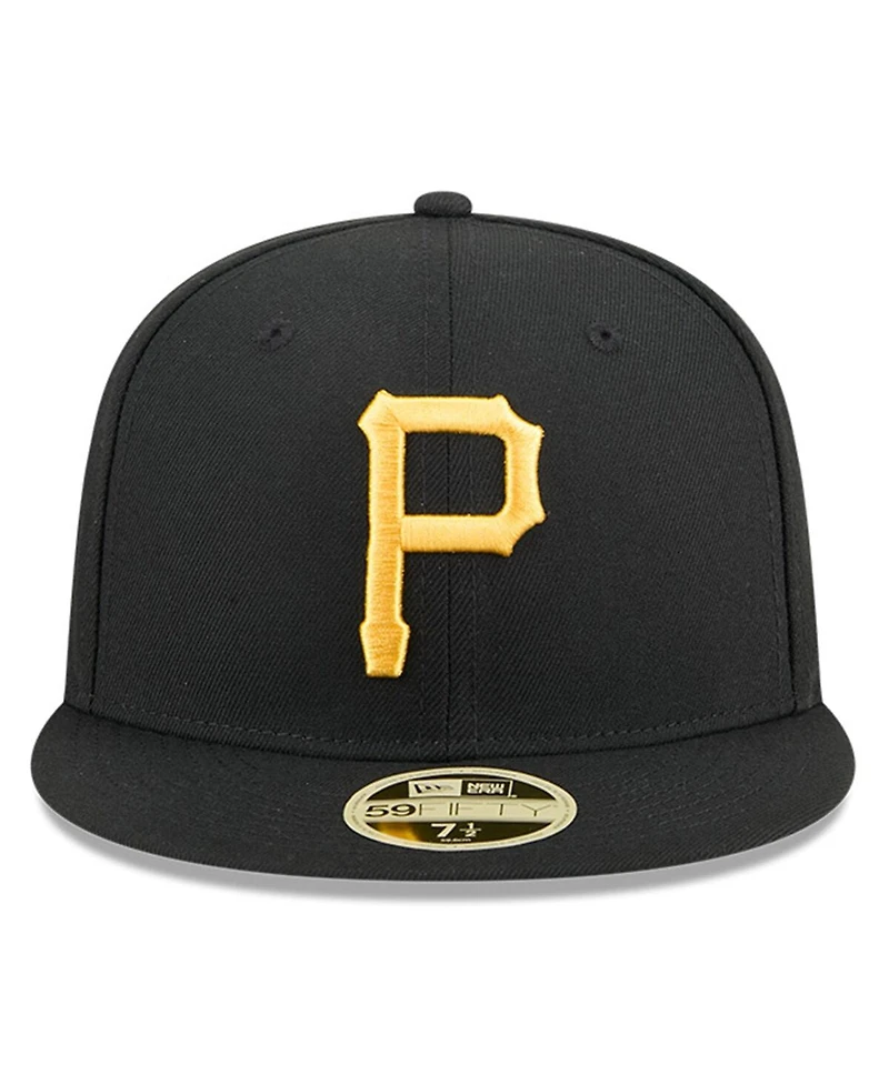 New Era Men's Black Pittsburgh Pirates Baseball Hall of Fame 59FIFTY Fitted Hat