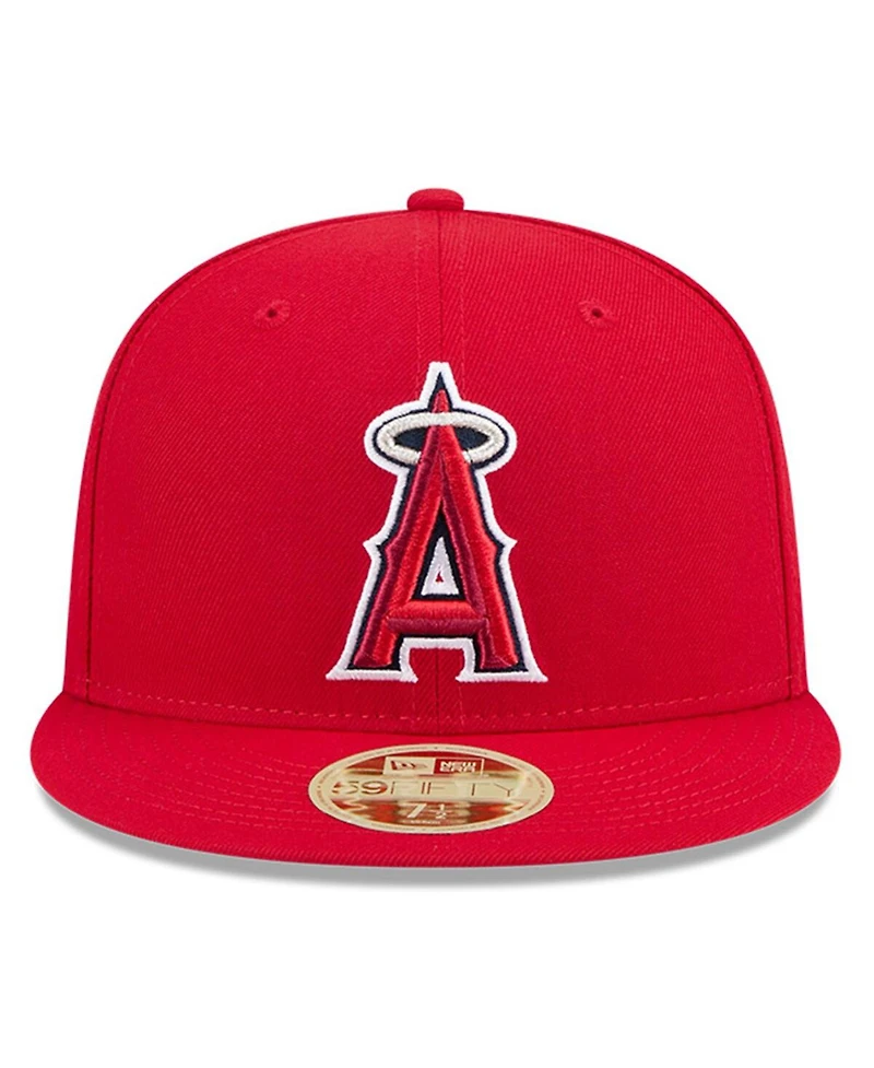New Era Men's Red Los Angeles Angels Baseball Hall of Fame 59FIFTY Fitted Hat