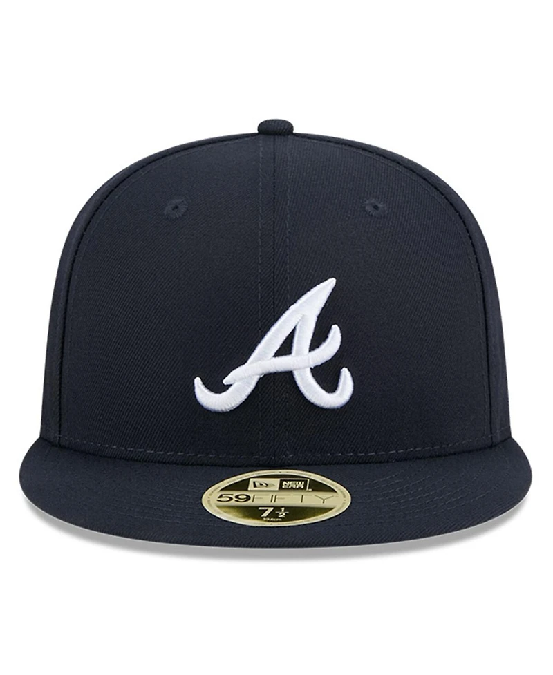 New Era Men's Navy Atlanta Braves Baseball Hall of Fame 59FIFTY Fitted Hat