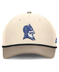 Nike Men's Natural Duke Blue Devils Rise Legacy Throwback Logo Adjustable Hat