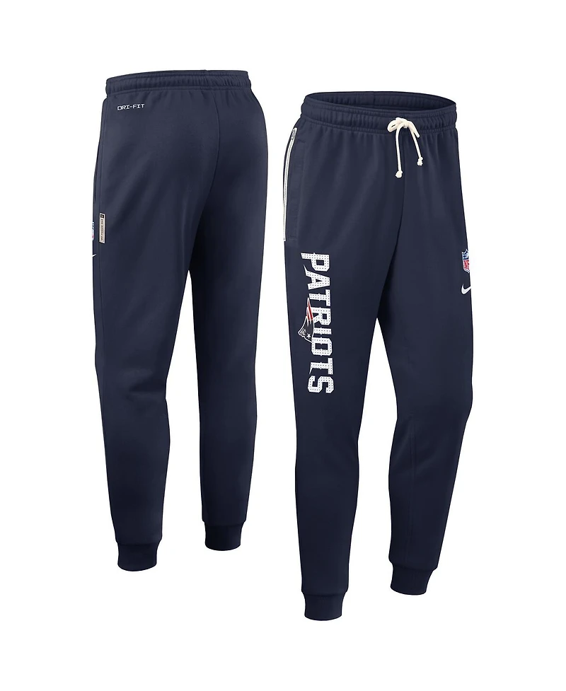 Nike Men's Navy New England Patriots Sideline Ground Game Performance Taper Pants