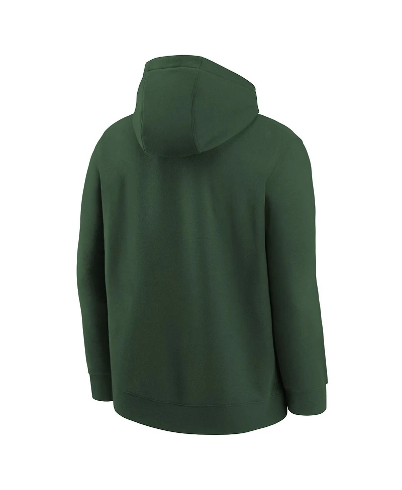 Nike Big Boys and Girls Hunter Green Wnba Logo Essential Team Pullover Hoodie