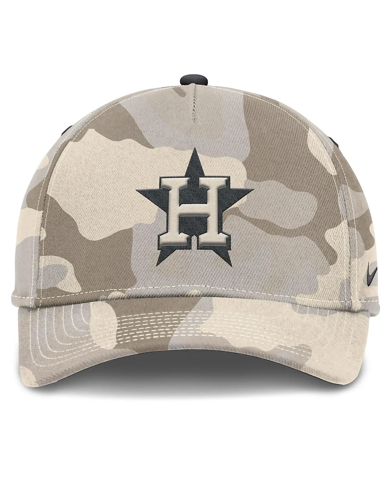 Nike Men's Natural Houston Astros Camo Pack Rise Adjustable Hat