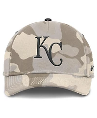Nike Men's Natural Kansas City Royals Camo Pack Rise Adjustable Hat