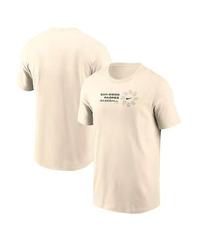 Nike Men's Natural San Diego Padres Pinwheel Lockup T-Shirt
