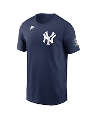 Nike Men's Cc Sabathia Navy New York Yankees 2025 Baseball Hall of Fame Retired Name Number T-Shirt