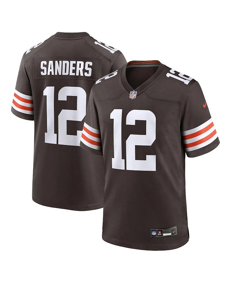Nike Men's Shedeur Sanders Brown Cleveland Browns 2025 Nfl Draft Game Jersey