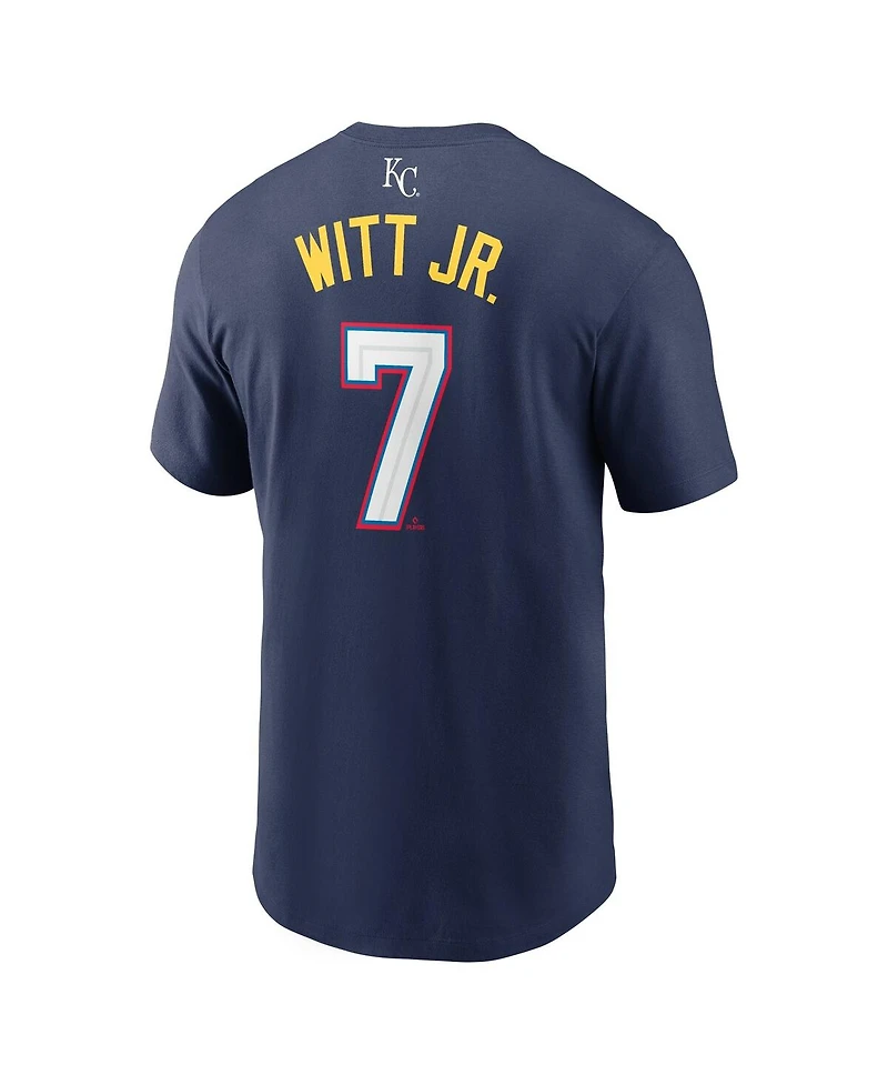 Nike Men's Bobby Witt Jr. Navy American League 2025 All-Star Edition Name Number T-Shirt