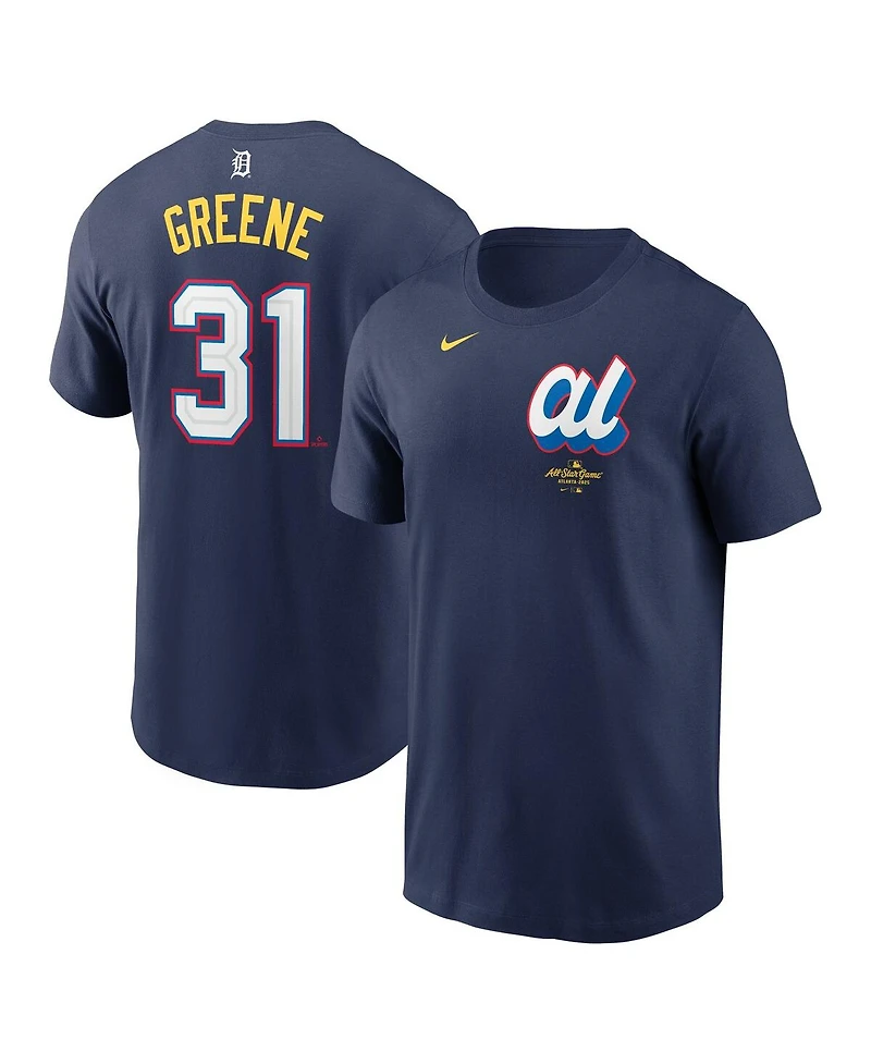 Nike Men's Riley Greene Navy American League 2025 All-Star Edition Name Number T-Shirt