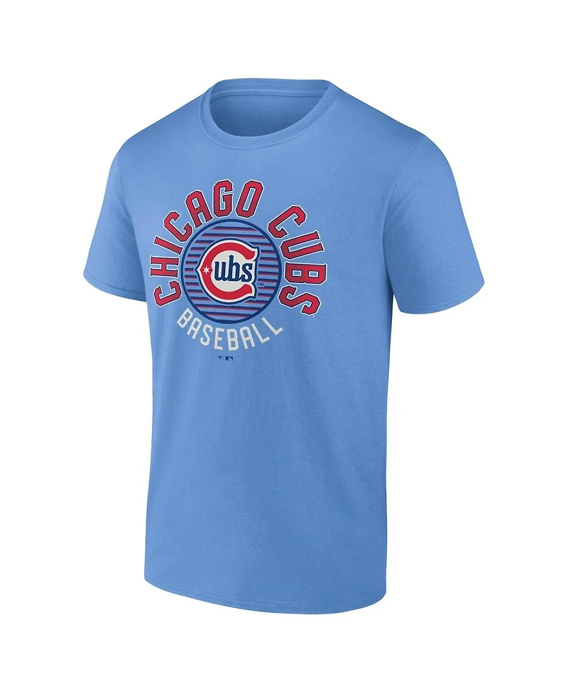 Fanatics Men's Light Blue Chicago Cubs Alt Circle T-Shirt