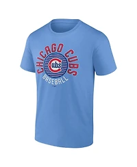 Fanatics Men's Light Blue Chicago Cubs Alt Circle T-Shirt