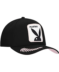 Lids Men's Black Playboy Logo A-Frame Adjustable Hat