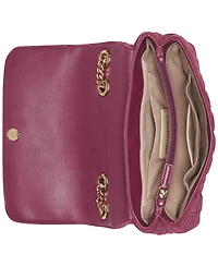 Karl Lagerfeld Paris Lafayette Medium Suede Shoulder Bag