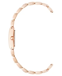 Anne Klein Women's Quartz Rose Gold-Tone Metal Alloy Bracelet Watch Set, 18mm