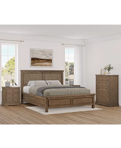 Alverton 3 Pc. California King Cane Set (Bed, Chest & 3-Drawer Nightstand