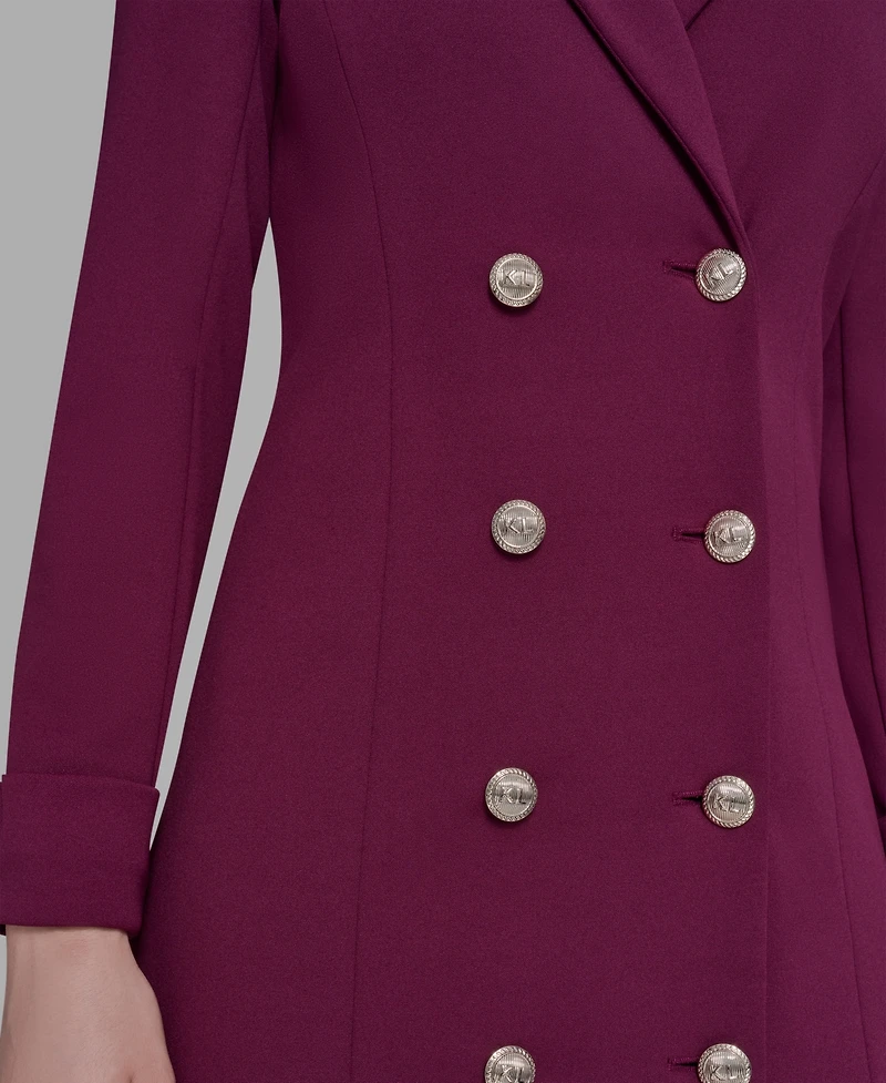 Karl Lagerfeld Paris Women's Chiffon-Hem Blazer Dress