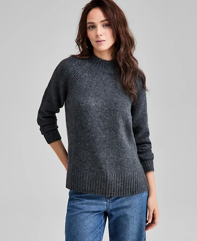 And Now This Women's Mock-Neck Long-Sleeve Sweater, Macy's Exclusive