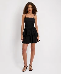Siena Women's Stretch Taffeta Sleeveless A-Line Mini Dress