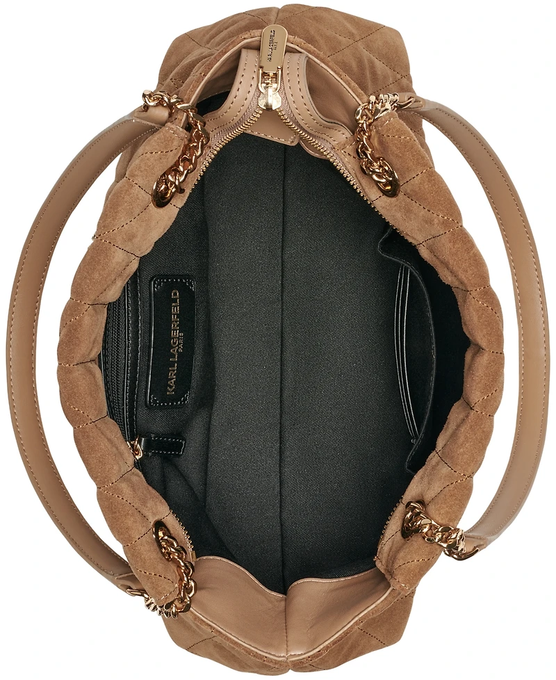 Karl Lagerfeld Paris Lafayette Medium Leather Satchel Bag